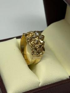 14K  Nugget Diamond Ring - Photo 5