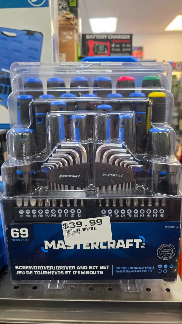 Mastercraft 69pc. Screwdriver Set - BRAND NEW