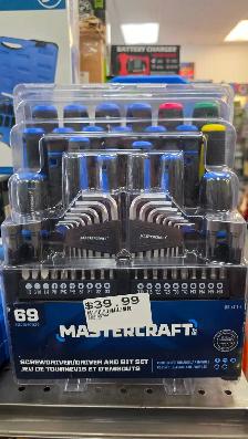 Mastercraft 69pc. Screwdriver Set - BRAND NEW