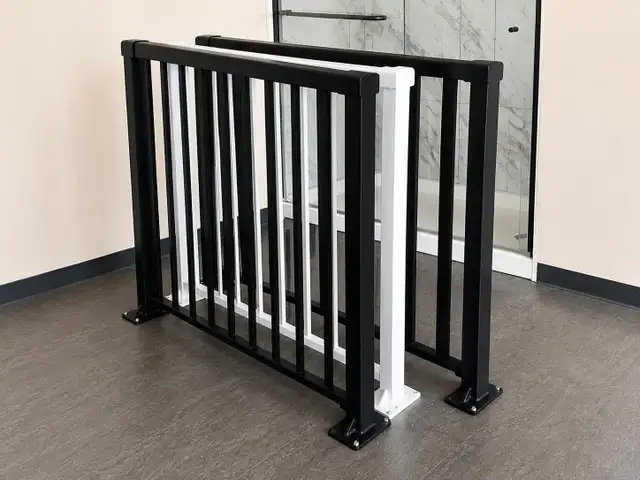 Modern Glass and Metal railing