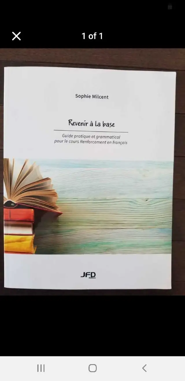 Manuel de Français, Revenir à la base