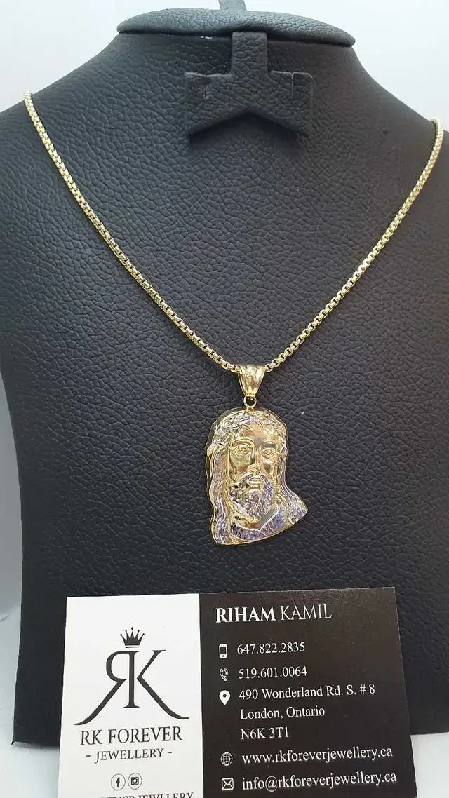 10k yellow gold Chain with pendant # R8