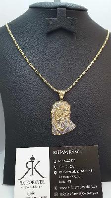 10k yellow gold Chain with pendant # R8