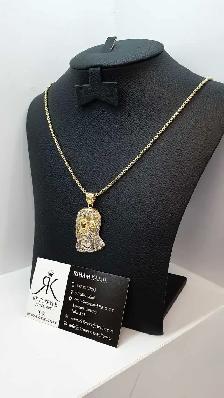10k yellow gold Chain with pendant # R8 - Photo 2