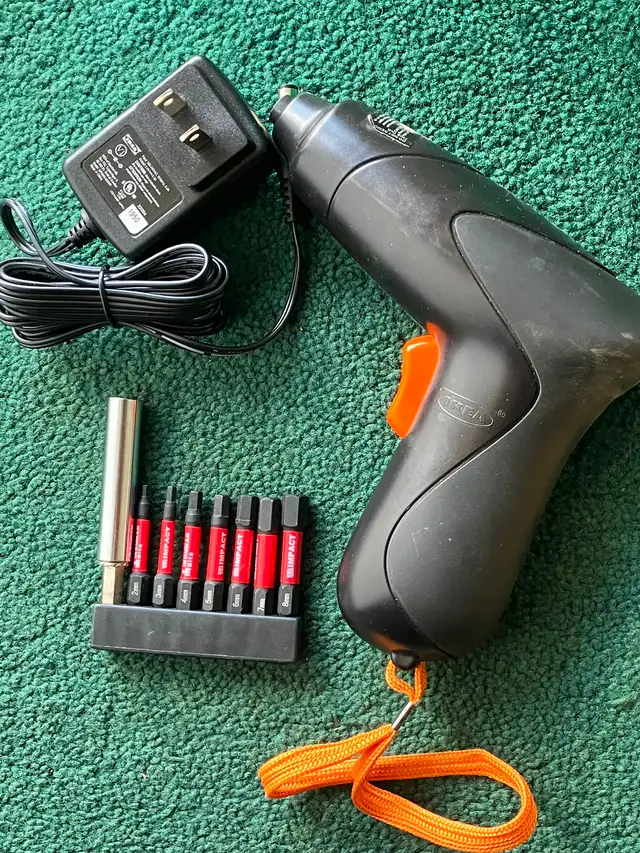 IKEA cordless screw driver with bit set for $20
