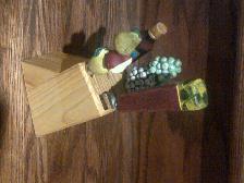 4 COUTEAUX À FROMAGE SON PORTE-COUTEAUX EN BOIS: $5.00 POUR TOUS - Photo 3