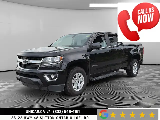2017 Chevrolet Colorado LT / 3.6L V6 / 4WD / Crew Cab / 6.2’ Box
