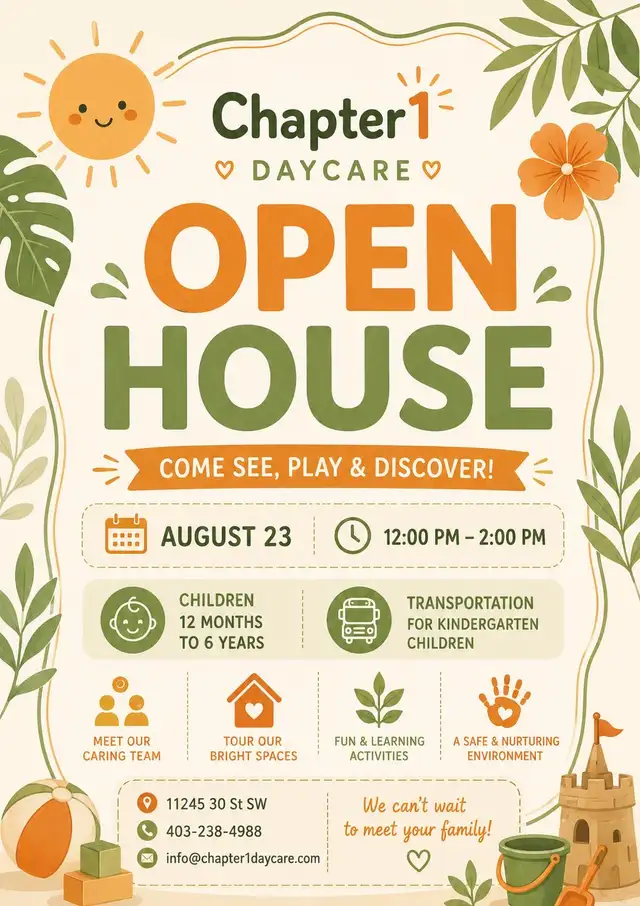 Chapter1 Daycare Cedarbrae Open House