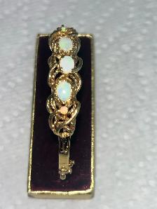 Antique 14k Opal Bangle - Photo 8