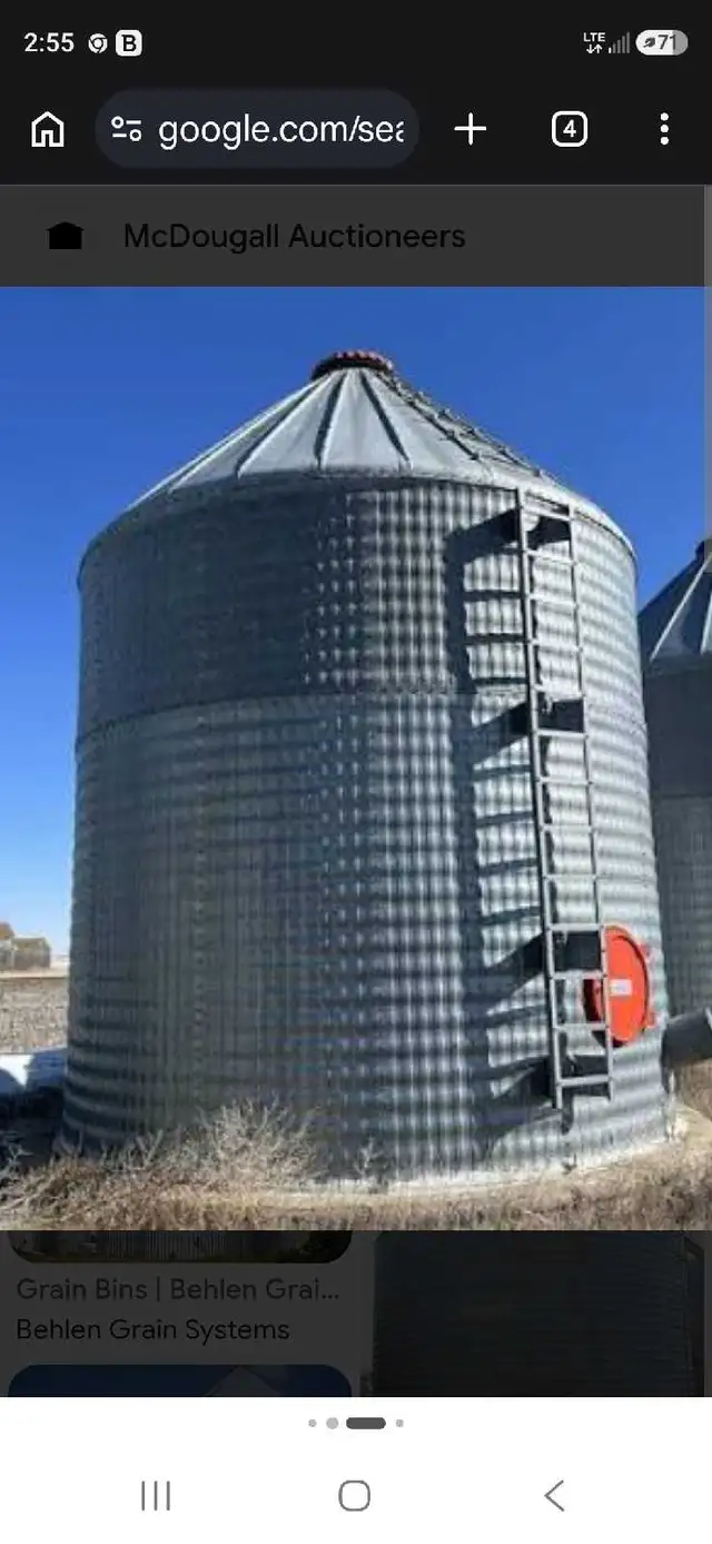disassembled grain bins