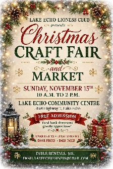 Christmas Craft Fair & Market - Nov. 15th