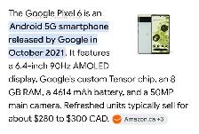 Google Phone Pixel 6 - Photo 2
