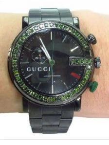 diamond rare Gucci watch