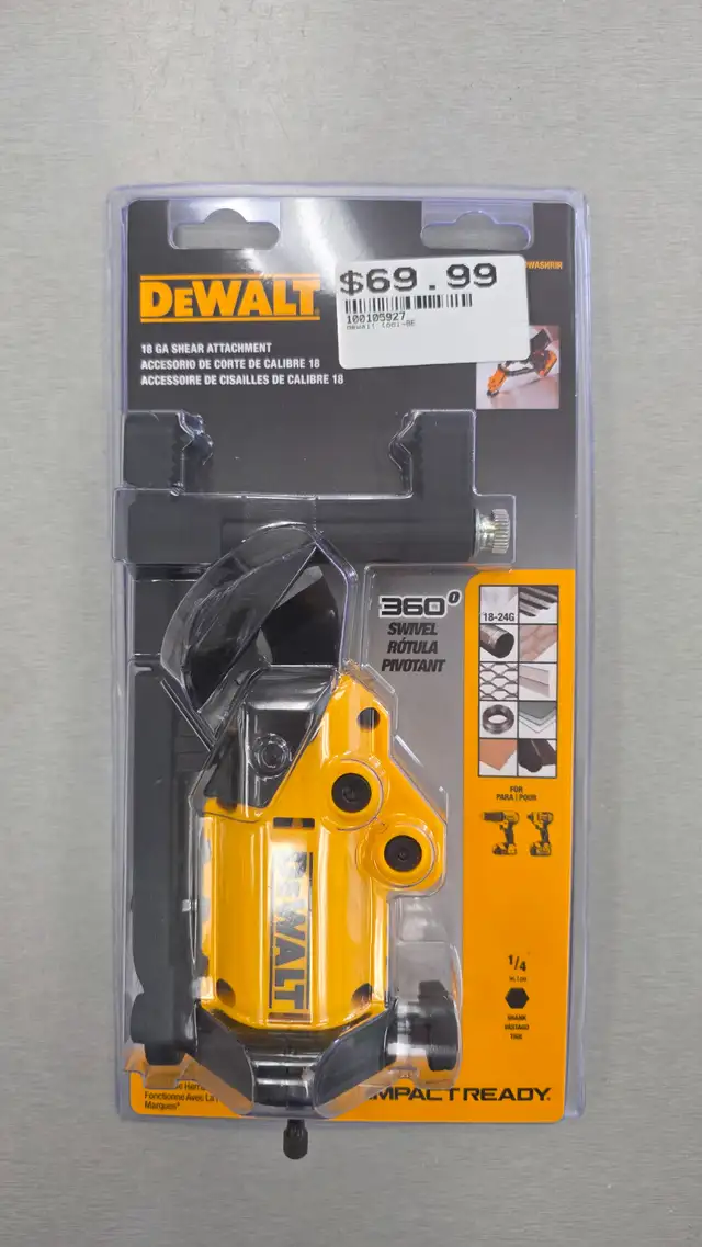 DEWALT 18ga Shear Attachment DWASHRIR - BRAND NEW