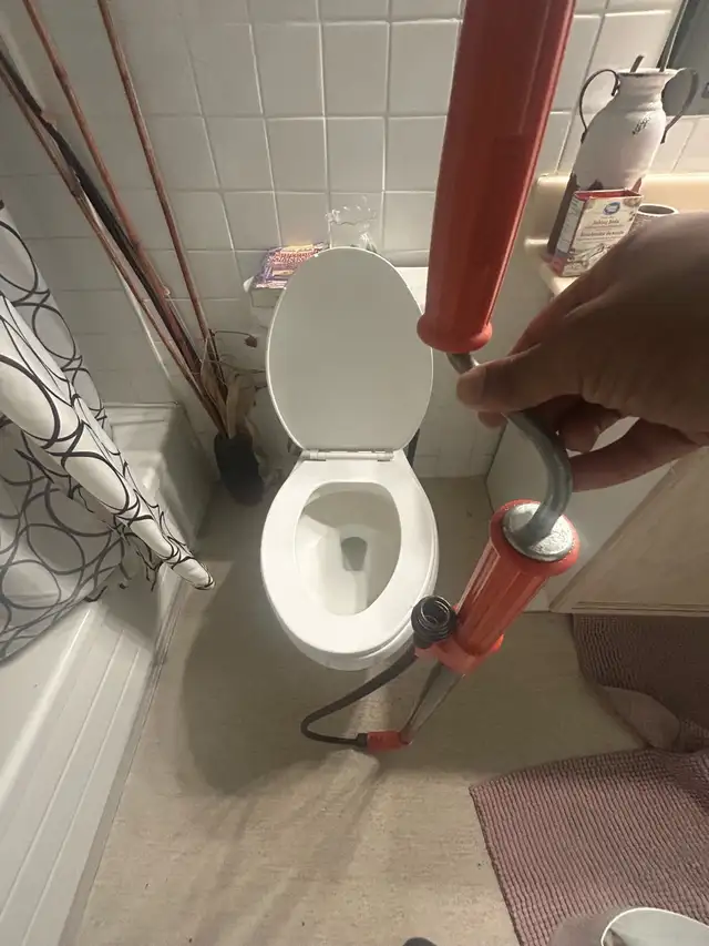 Clogged Toilet (Auger Service)