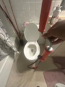 Clogged Toilet (Auger Service)