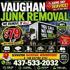 #1 Vaughan JUNK REMOVAL = Best Price $79 & up