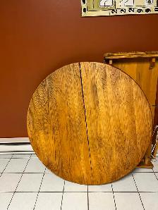 table ronde avec rallonge 4 chaises Arvida - Photo 2