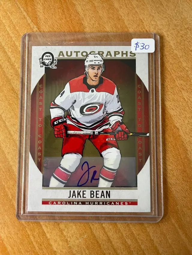2018-19 O-Pee-Chee Coast to Coast Autographs #189 Jake Bean
