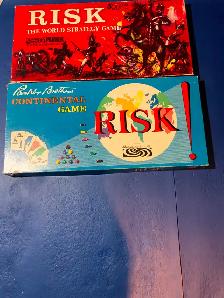 RISK vintage board games. 1959 & 1963. Complete.
