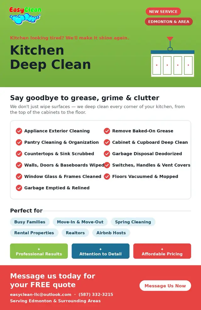 EasyClean Edmonton Cleaning Services near me