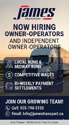 Owner operator and Independent operator Hiring