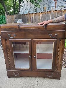 Solid wood cabinet