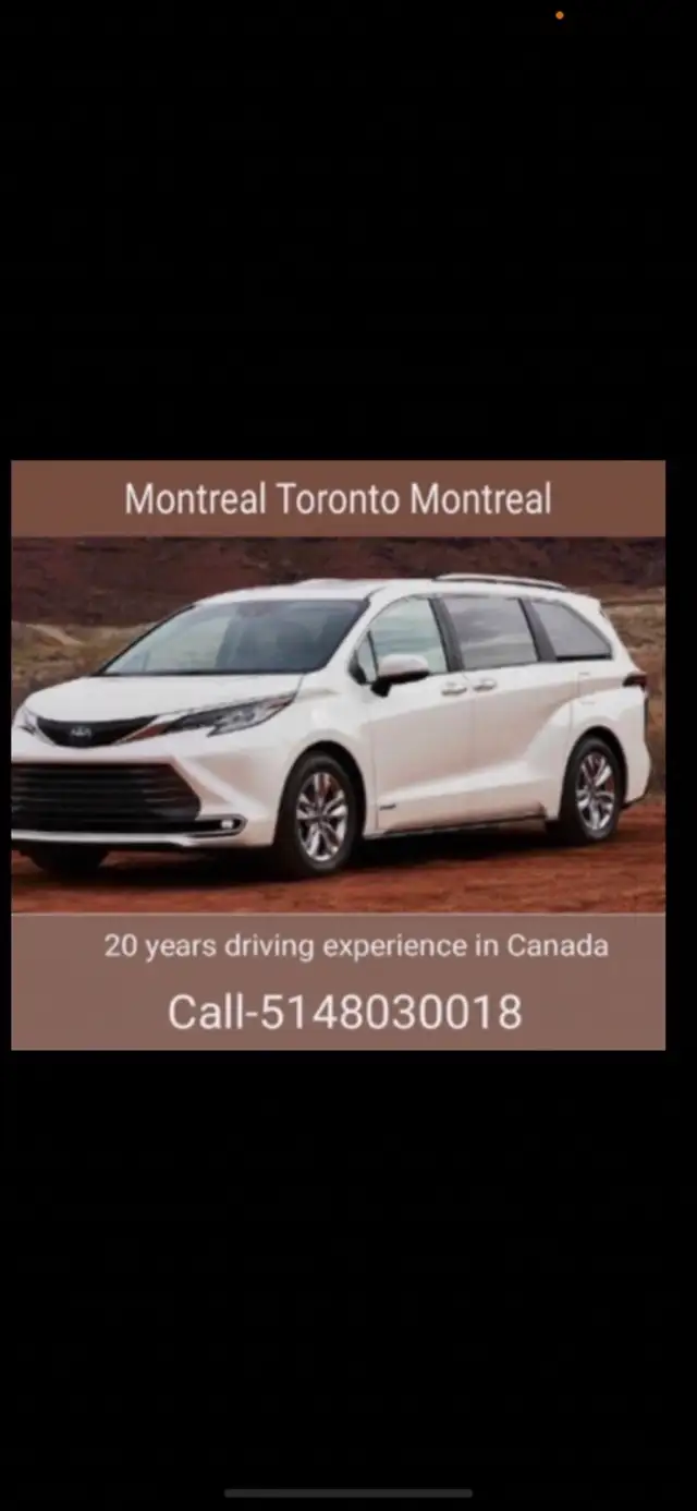EXPRESS.HASSLE FREE.RIDESHARE  MONTREAL TO TORONTO MISSISSAUGA