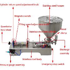 10-100ml Pneumatic Dual-Use Paste Liquid Filling Machine160418 - Photo 3