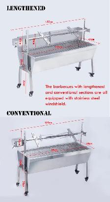 46' Stainless Steel Electric Grill Roaster BBQ Roaster 251118 - Photo 8