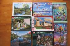Casse-têtes 1000 pièces à vendre , manque morceaux voir photos. - Photo 4