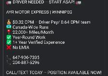 Driver Needed