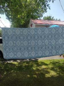 Two tone blue and white quilt 100 x 106 - Photo 5
