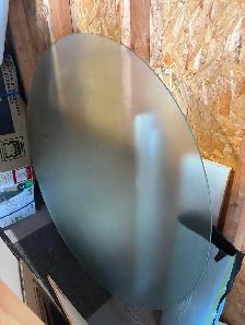 LARGE ROUND TEMPERED GLASS