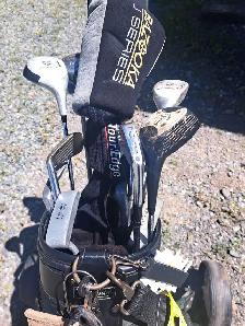 Golf Clubs with Bag & Pull Cart