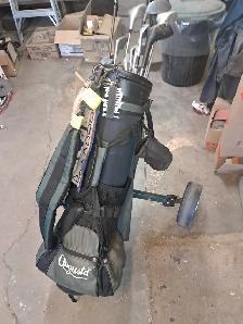 Golf Clubs with Bag & Pull Cart - Photo 2