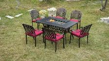 Brand New 7pcs Aluminum Patio Dining Set BBQ Table $1699 - Photo 5
