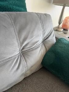 velvet grey couch - Photo 8