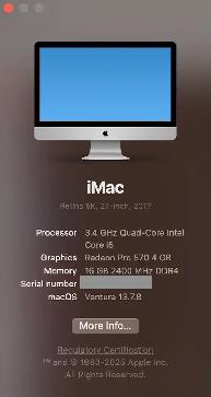 Mint Condition 2017 27' Retina 5K iMac | i5 | 16GB | 1TB - Photo 4