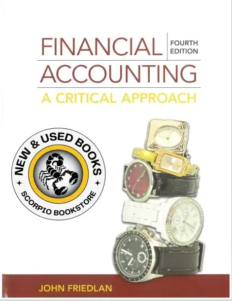 Financial Accounting 4th Edition by John Friedlan 9780070401969