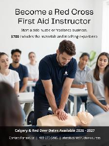Become a Certified Red Cross First Aid Instructor! Sept and Oct