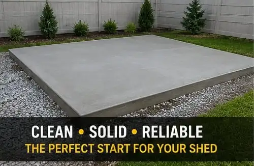 Concrete Work for Shed and Storage Foundations