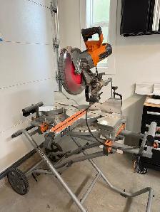 12’ Compound sliding mitre saw/stand