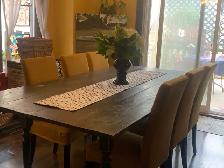 Barn Board dining table and 6 chairs - Photo 2