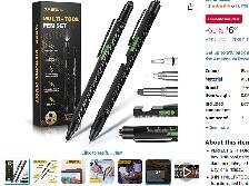 Multitool Pen Set, 9-in-1 Gadget Gift for Men – Great Price - Photo 2