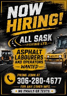 Asphalt Labourer & Operator
