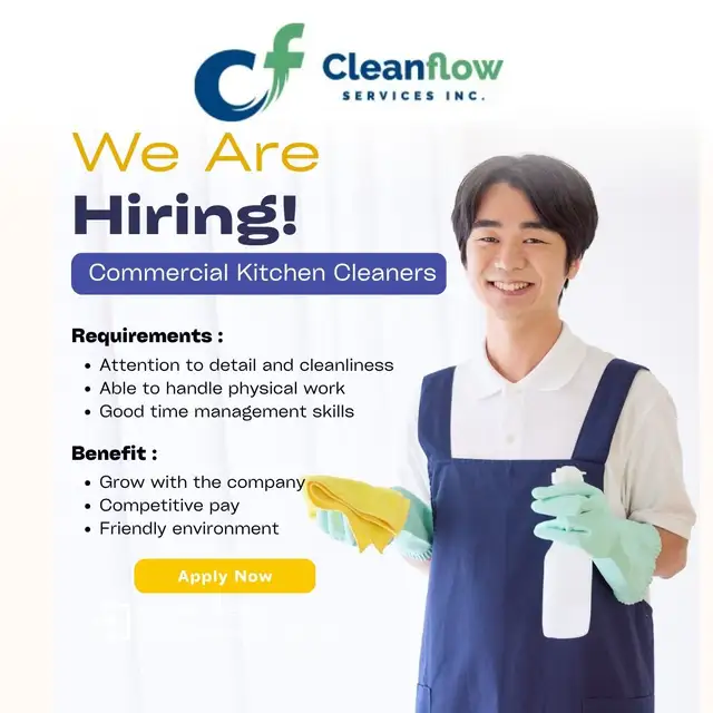 Commercial Kitchen Cleaner - Will Train