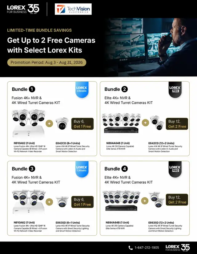 LOREX IP CAMERA DEALS LIMITED TIME BUNDLE SAVINGS