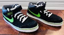 Men’s Nike 6.0 Mogan Mid 3 Black Volt Skate Shoes – Size 10