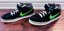 Men’s Nike 6.0 Mogan Mid 3 Black Volt Skate Shoes – Size 10 - Photo 2